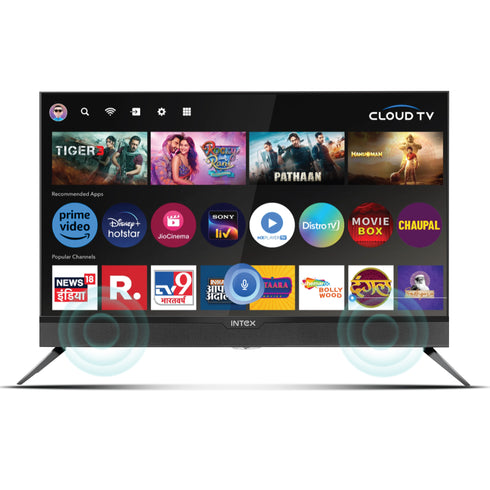 Intex 32" HD Smart LED TV |  LED-SHV3293 (Frameless Design & 24W Speakers)